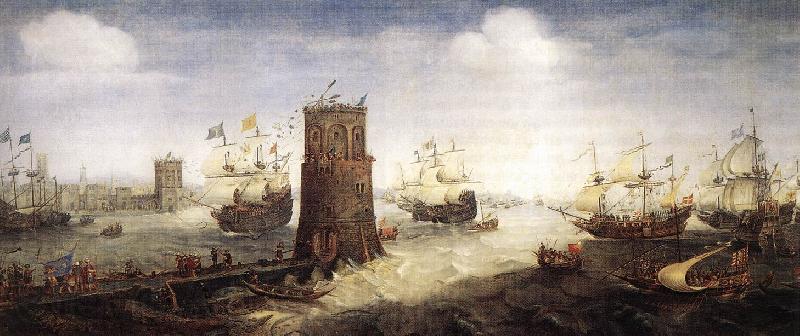 WIERINGEN, Cornelis Claesz van Capture of Damiate Norge oil painting art